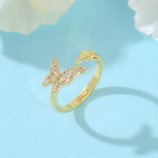 Classy butterfly ring